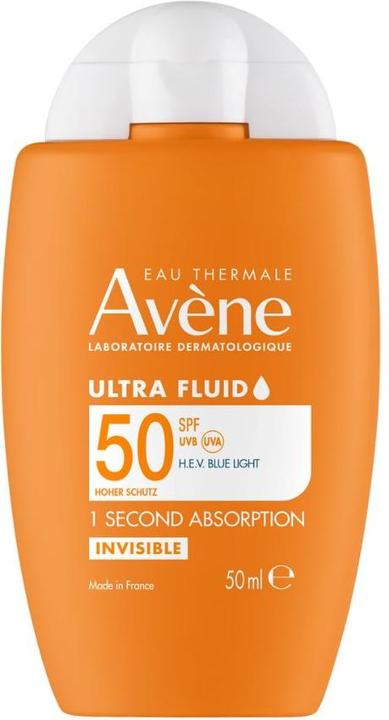 Actual product image Avène Ultra Fluid Invisible LSF 50, 50 ml Creme (50 ml, SPF 50)