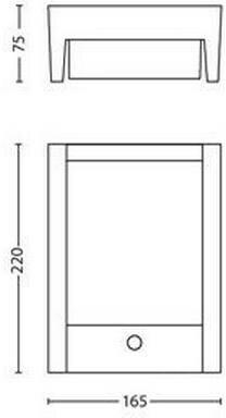 Actual product image Philips Arbour (800 lm, IP44)