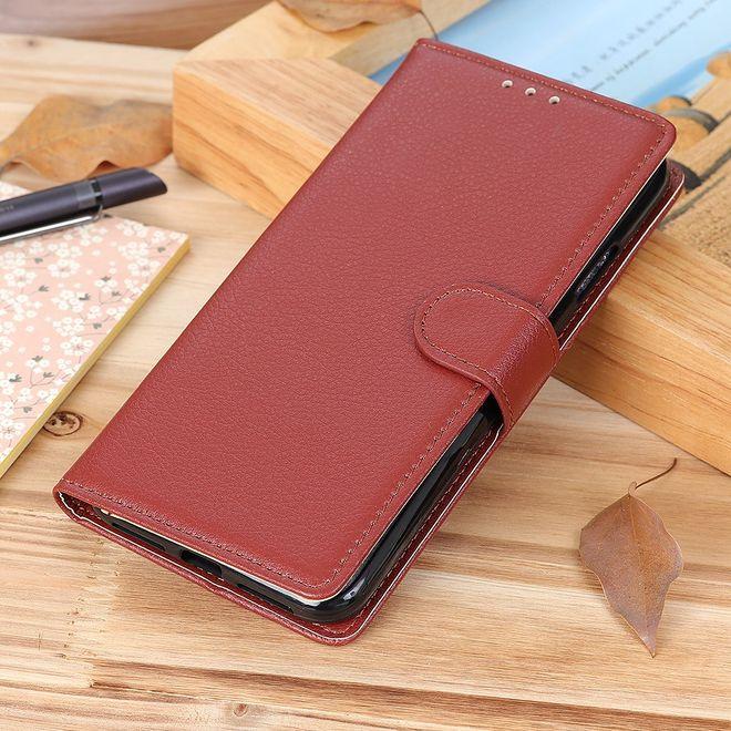 Actual product image MU Classic Litchi Leather Bookcover Series (OnePlus 9)