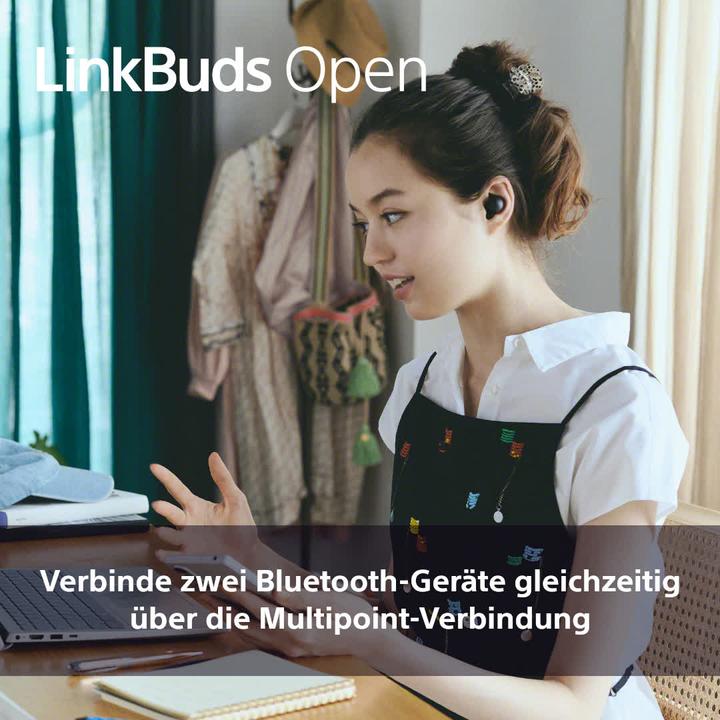 Image du produit Sony LinkBuds Open (pas de réduction du bruit, 8 h, Sans fil)