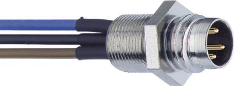 Produktbild Lumberg Rundsteckverbinder, M8, Stecker, Gerade, Pole - 3, Panelmontage