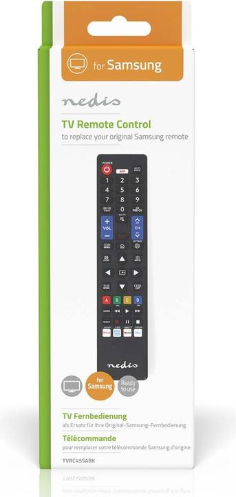 Image du produit Nedis Télécommande de remplacement | Convient pour : Samsung | Préprogrammée | 1 appareil | Amazon Prime (Télécommande spécifique à l'appareil, Infrarouge)