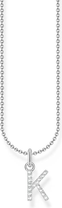 Produktbild Thomas Sabo Kette mit Buchstaben-Anhänger K Silber (925er Silber, 38 - 45 cm)