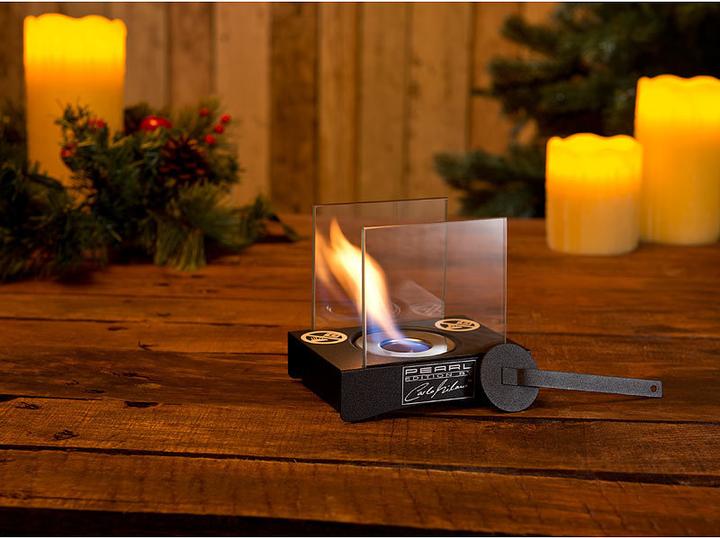 Produktbild Carlo Milano Mini-Dekofeuer für Bio-Ethanol (9.5 x 3 x 12 cm)