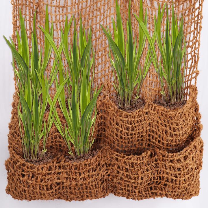 Produktbild Aquagart 9 Pflanztaschen Kokosgewebe 8 Taschen Ufermatte Böschungsmatte für Teichfolie