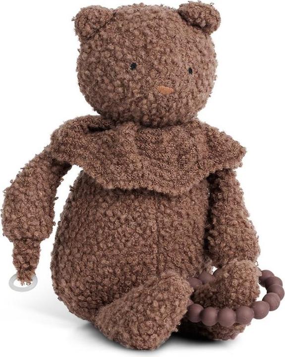 Actual product image Smallstuff Activity bear, bouclè merino wool, rose brown - (40006-03) (Plush toy dog)