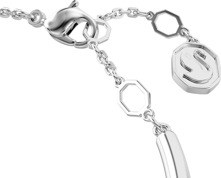 Produktbild Swarovski Dextera Armreif Rundschliff Weiss Rhodiniert (Swarovski Metall)