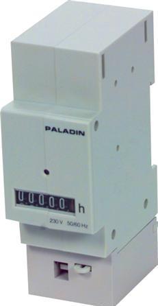 Actual product image Paladin Operating hours counter for DIN rail35 mm wide12-24V DC