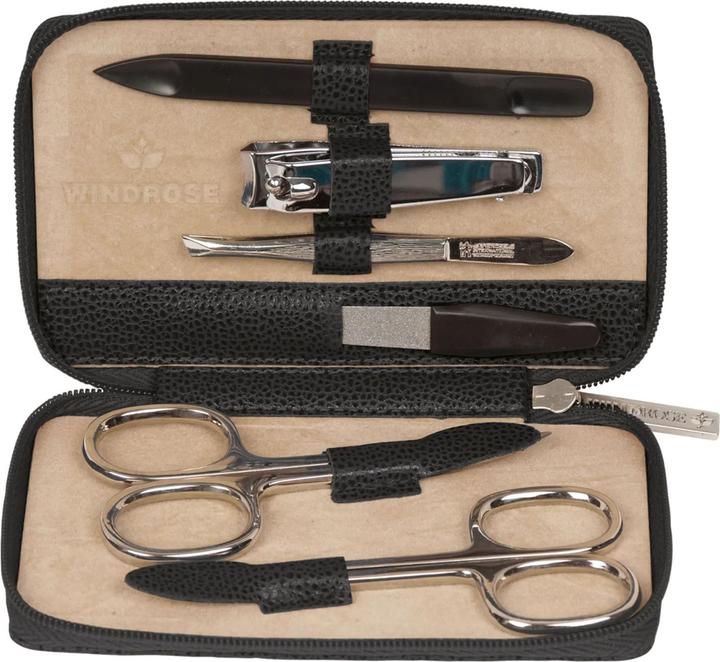 Produktbild Windrose Beluga Schmuckkasten Leder 13 cm