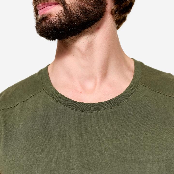 Actual product image Domyos Men's Stretchy Fitness Tank Top - Khaki Green (XL)
