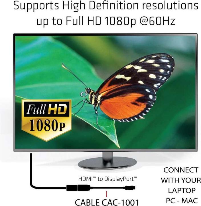 Actual product image Club 3D DP zu (HDMI, 15 cm)
