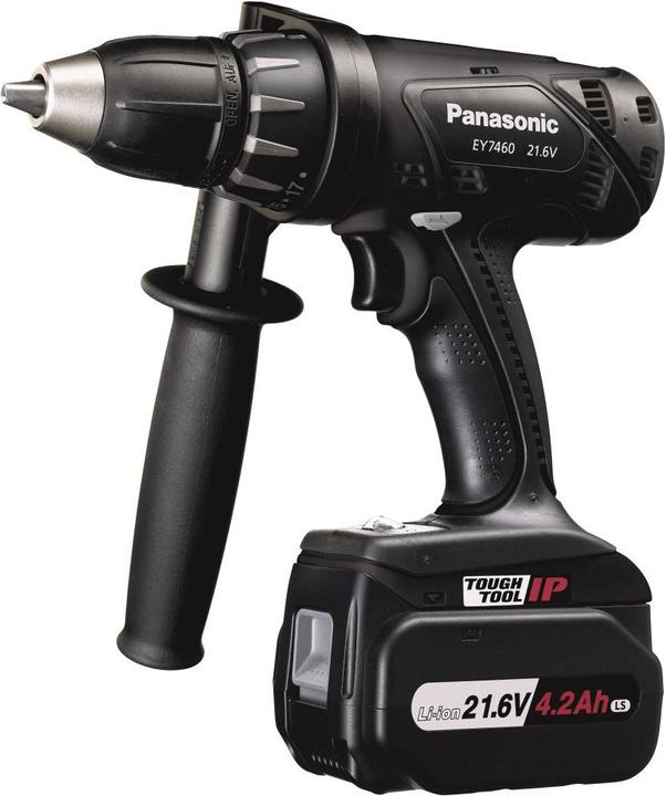 Panasonic Akku-Borhschrauber 21.6V mit Handgriff 2x4.0Ah undLadegerät in Systainer (Akkubetrieb)