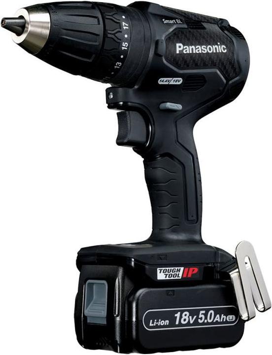 Panasonic Perceuse-visseuse à percussion sans fil 14.4V/18V 2x 18V/5.0Ah et chargeur en Systainer (Fonctionnement sur batterie)