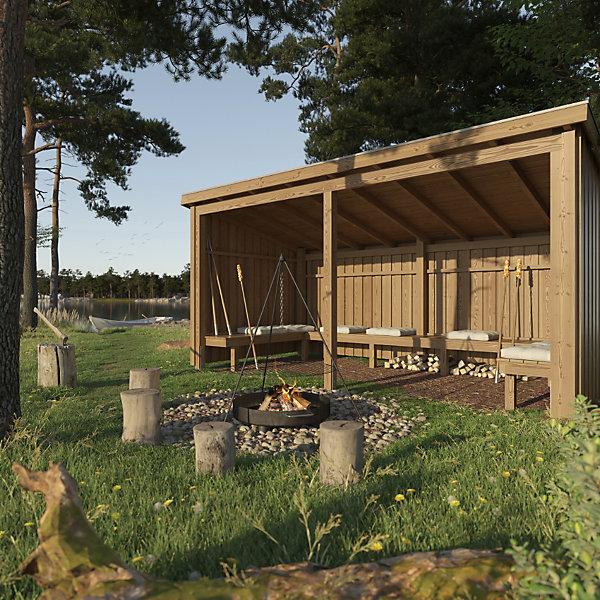 Produktbild kaiserkraft Nordic Grillhütte