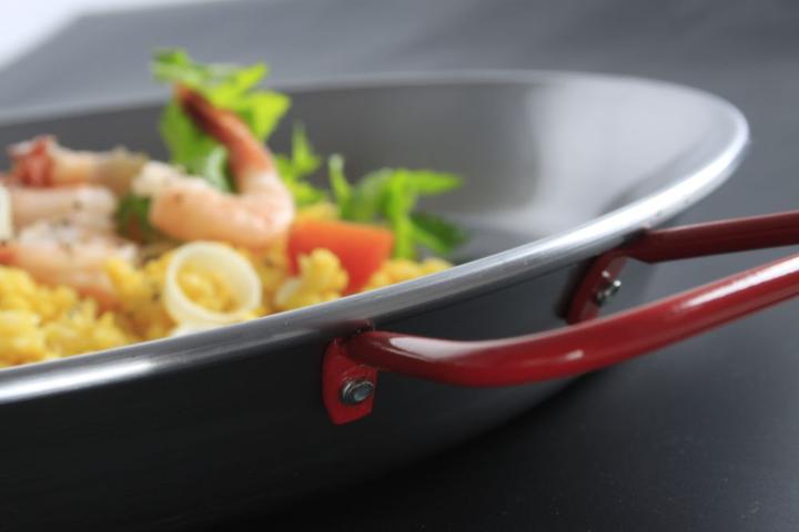 Actual product image Hendi Paella pan flat steel 800x50 mm (80 cm, Paella pan, Steel)