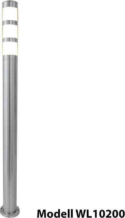 Productafbeelding Grafner Roestvrijstalen padlamp WL10200 Tuinlamp 110 cm Set van 4 (E27, IP44)