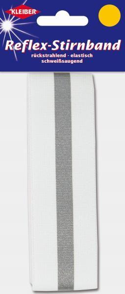 Actual product image Kleiber Reflective headband 03 white