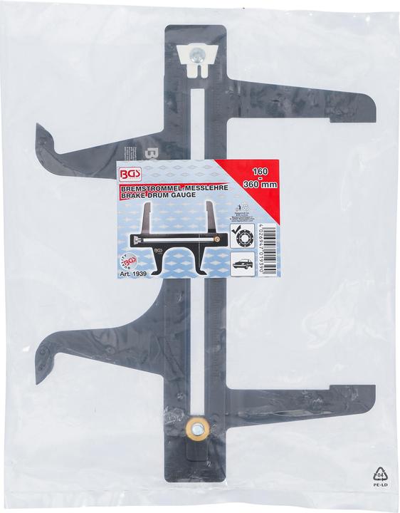 Actual product image BGS Brake Drum Gauge | 160 - 360 mm (Rear brake, Brake kit)