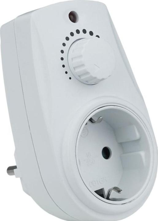 Produktbild Orno Dimmer mit zusätzlicher 2P + Z-Buchse (Schuko), max. 280 W