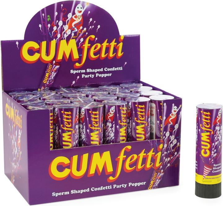 Productafbeelding Spencer & Fleetwood Cumfetti Sperma gevormde Confetti Party Popper