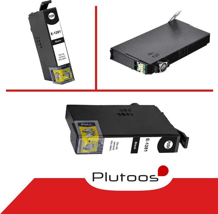Produktbild Plutoos Epson T1281 T1282 T1283 T1284 Patrone XXL kompatibel, 4er Farbset (M, C, Y, BK)