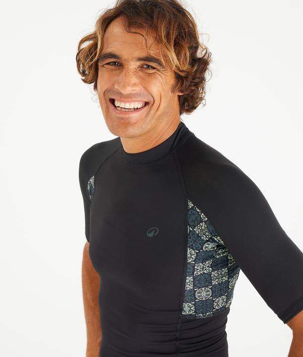 Immagine prodotto Olaian UV-Shirt Herren UV-Schutz 50+ schwarz/Schachbrettmuster (3XL)