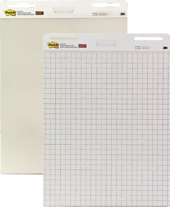 Produktbild 3M Post-it??? Super Sticky Meeting Chart, selbstklebend, weiss (63.5 x 77.5 cm)