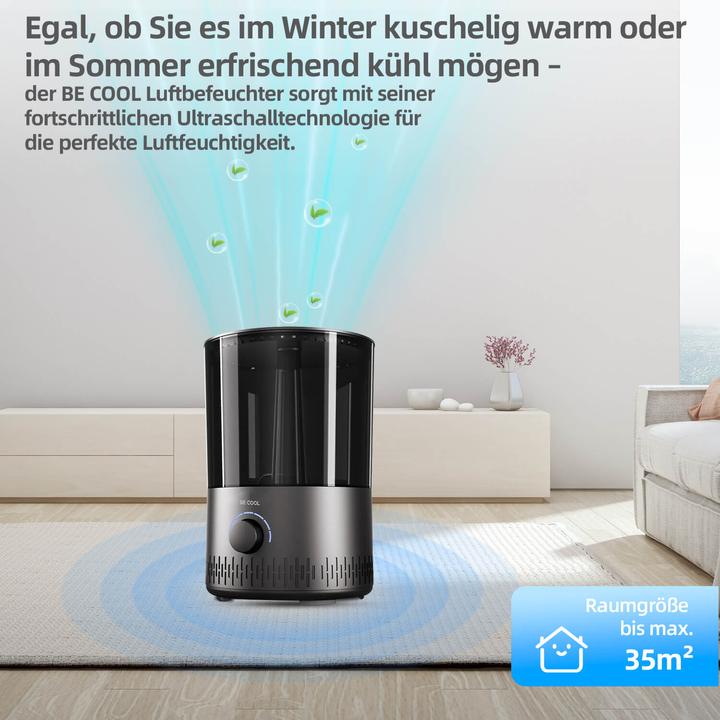 Produktbild Be Cool BE COOL Warm-/Kaltluft-Luftbefeuchter – 5L Tank (35 m²)
