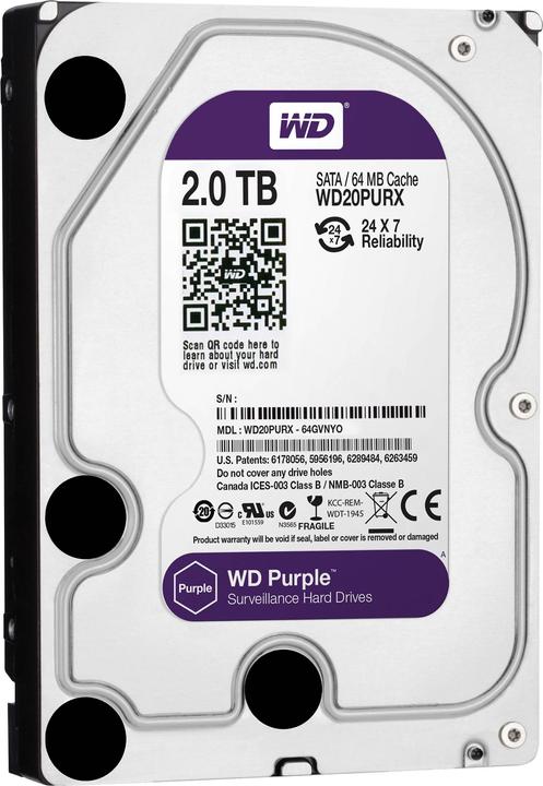 Produktbild WD Purple 2TB (2 TB, 3.5", CMR)
