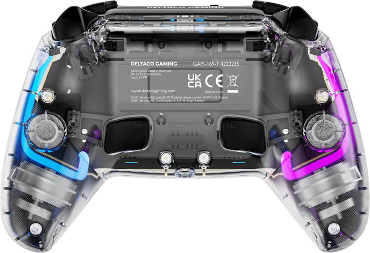 Productafbeelding Deltaco Gaming PS4 draadloze controller (Switch OLED, Switch, PC, Android, iOS, PS4, PS4 Pro)