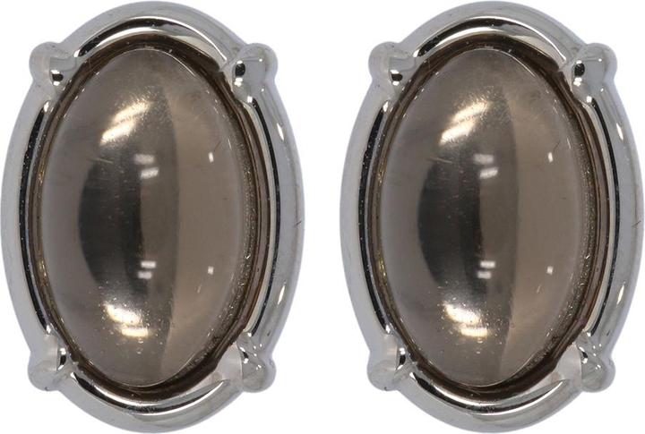 Xen Ohrstecker mit Rauchquarz (Edelstahl)