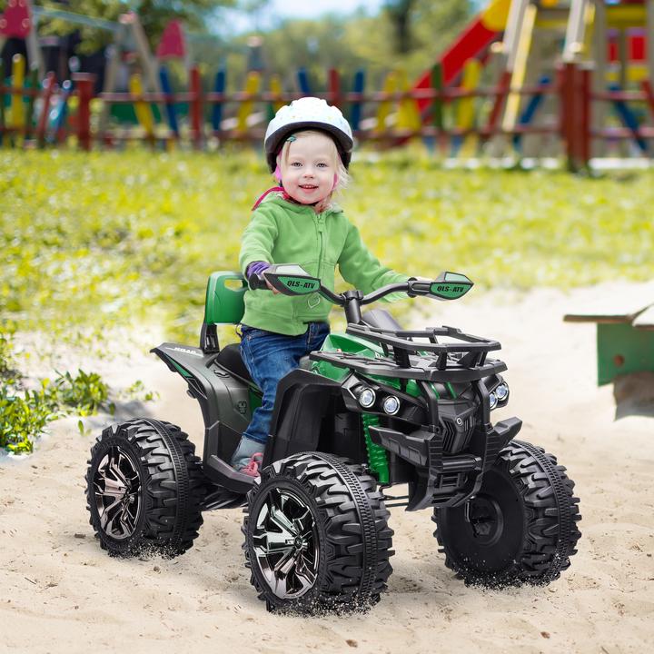 Produktbild Homcom Kinder Elektrofahrzeug Metall, Kunststoff Grün (12 V)