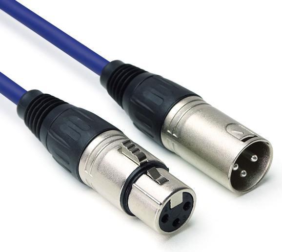 Actual product image keepdrum DMX cable 6m 3-pin XLR 1x red 1x blue (6 m)