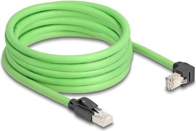 Produktbild Delock RJ45 Netzwerkkabel Cat.6A Stecker zu Stecker unten ge (SF/UTP, CAT6a, 5 m)