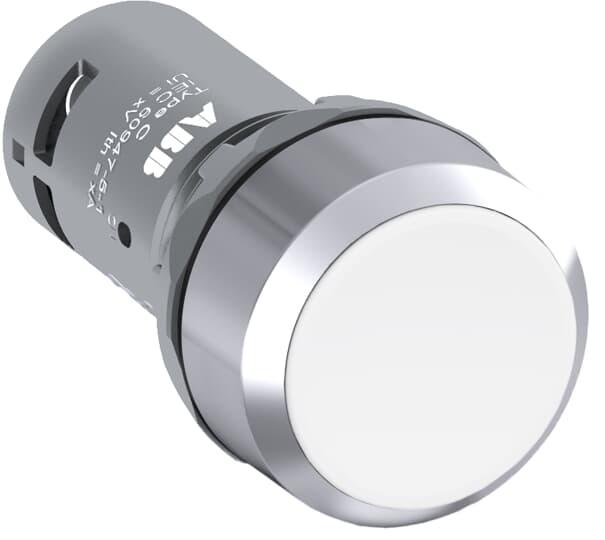 Produktbild Thomas & Betts Drucktaster flach weiss