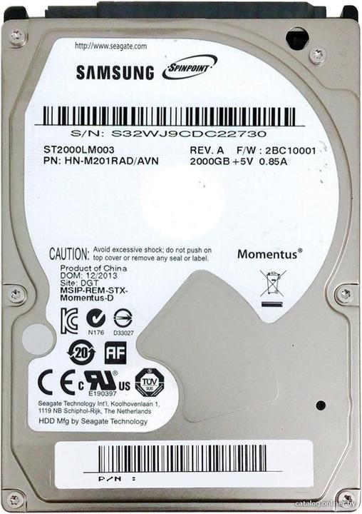 Produktbild Samsung Spinpoint M9T (2 TB, 2.5")