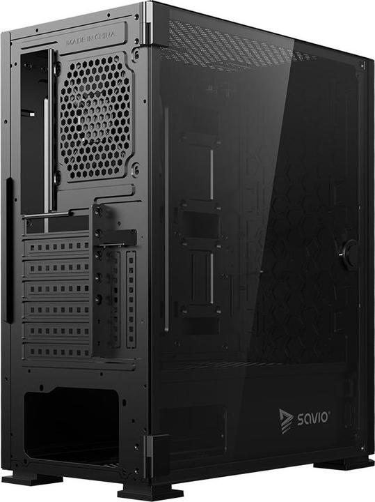 Image du produit Savio SHADOW X2 computer case Midi Tower Noir (ITX, ATX, mATX)