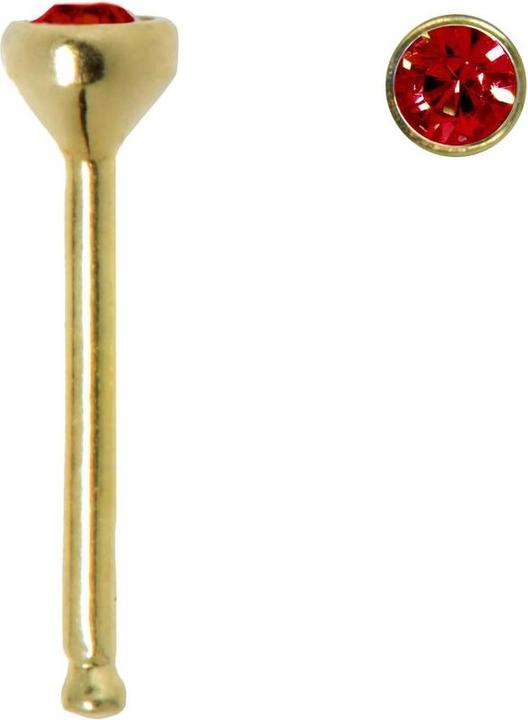 Bijouteria Nasenpiercing (Gold, Kristall)