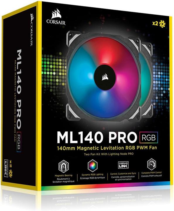 Image du produit Corsair ML140 PRO RGB 2er (140 mm, 2 x)