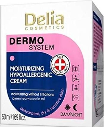 Actual product image Delia Cosmetics Delia Dermo System Hypoallergenic Day & Night Moisturising Cream 50Ml (50 ml)