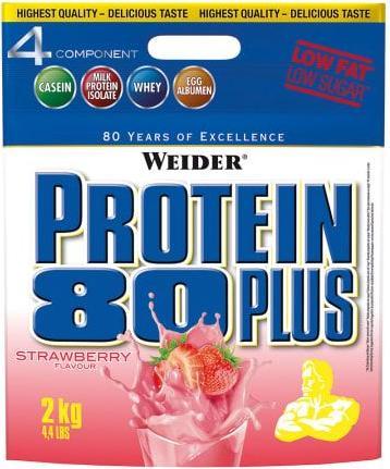 Produktbild Weider Protein 80 Plus (Erdbeere, 1 Stk., 2000 g)