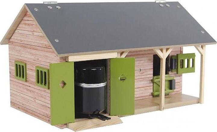 Immagine prodotto Kids Globe Farming Stalla per cavalli con 2 box e magazzino 1:32