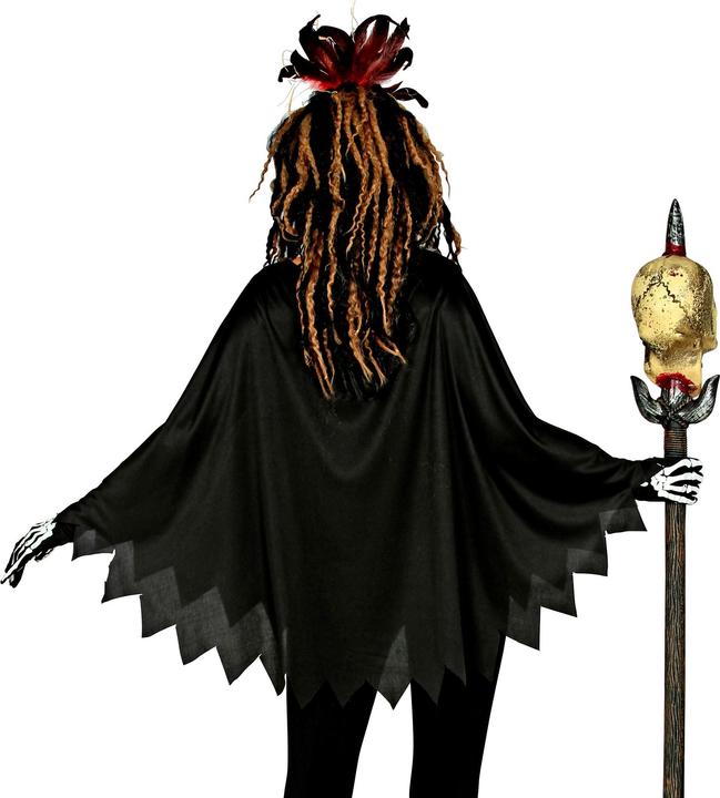 Produktbild Widmann Voodoo Priestrin Umhang: Poncho mit Kapuze (One Size)