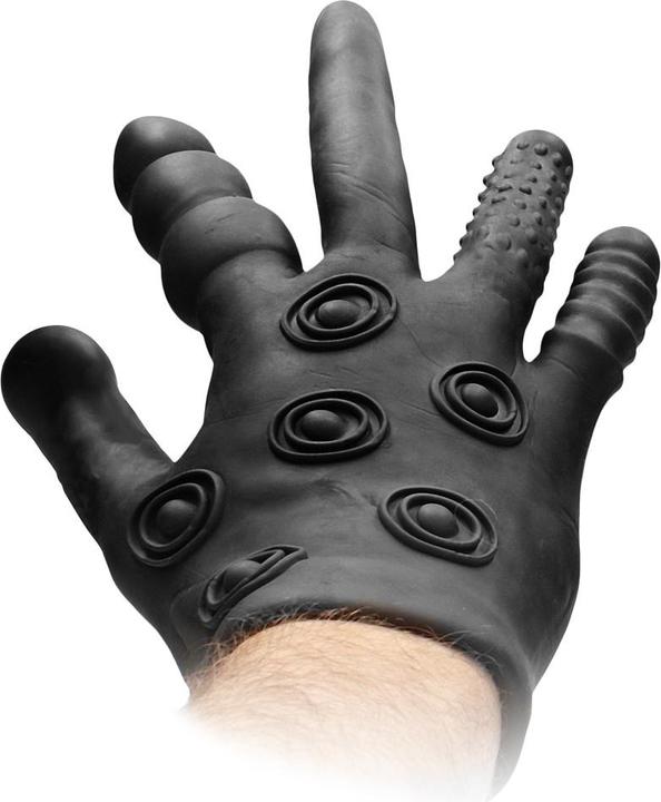 Actual product image Shots Silicone Stimulation Glove