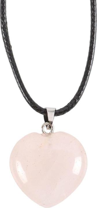 Produktbild Something Different Herz Halskette Healing Rosenquarz (100% synthetisches Material)