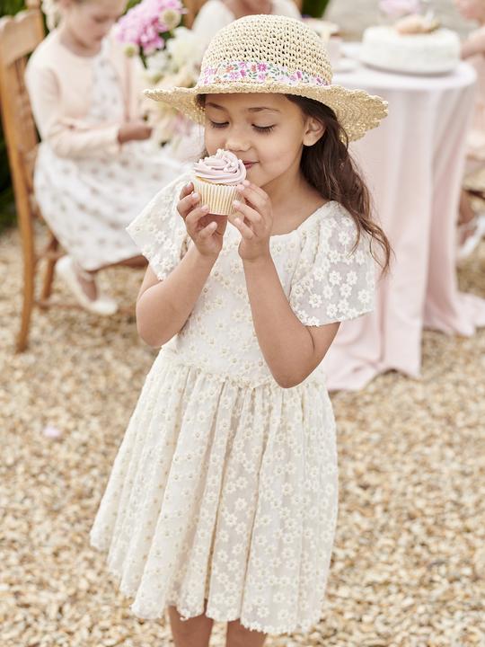Produktbild Vertbaudet Festliches Mädchen Tüllkleid mit Stickerei (128)