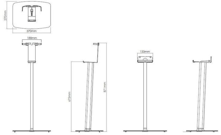 Immagine prodotto Flexson FLXS5FS1011 (1 pz., Cavalletto, Non mobile)