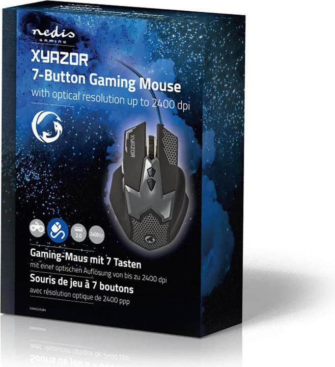 Actual product image Nedis Gaming Mouse GMWD200BK (Cable)