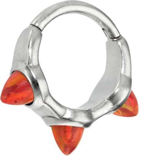 Produktbild Bijouteria Ohrpiercing (Chirurgenstahl 316L, Synthetischer Opal)