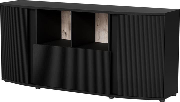 Immagine prodotto Cama Cassettiera MICHELLE 178x35-47xH82 nero/rovere vichingo (178 x 47 x 82 cm)